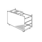 *klinap[ZKW075BK-K] утилизация мусор Wagon бытовая техника шкаф открытый модель промежуток .75cm для прием заказа примерно 2 неделя ( старый номер товара ZKW075AB-K)(FA)