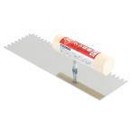 ∀藤原産業 【赤長 ステンレスクシメ鏝 240MM】クシメ鏝 (4977292160223)