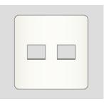 β神保電器 配線器具【WJD-11】J・WIDEシリーズ 2ピースコンセントプレート 2連用