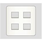 β神保電器 配線器具【WJD-22】J・WIDEシリーズ 2ピースコンセントプレート 2連用