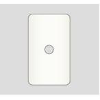 β神保電器 配線器具【WJD-T】J・WIDEシリーズ 2ピースコンセントプレート 1連用 ノズル用 φ9