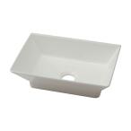 *kak большой [493-262-W] прямоугольник умывальник белый (GB)