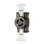 Я明工社 【MH2872】接地引掛埋込コンセント 黒 2P 定格15A 125V 3M端子