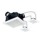 三菱 換気扇【VD-18ZFVC7】ダクト用換気扇 天井埋込形 24時間換気機能付 サニタリー用 2〜3部屋換気用 (旧品番 VD-18ZFVC6)〔IF〕