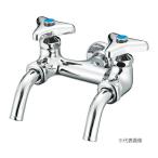 π三栄水栓/SANEI 水栓金具【JF13AK-13】寒冷地 二口ホーム水栓〔FA〕