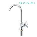 《在庫あり》◆15時迄出荷OK！≦三栄水栓/SANEI 水栓金具【A56J-13】立形ツル首自在水栓(固定コマ仕様)(共用形)