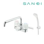 《在庫あり》◆15時迄出荷OK！∠三栄水栓/SANEI 水栓金具【SK71-W-13】ツーバルブデッキシャワー混合栓(共用形)