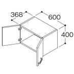 ショッピングANA ####TOTO 洗面化粧台【LWPB060ANA2】ウォールキャビネット Vシリーズ 扉カラー：ミドルクラス 間口600mm〔JB〕