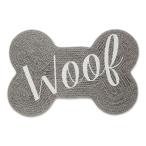 Woof. type bone домашнее животное миска коврик . еда для коврик серый 