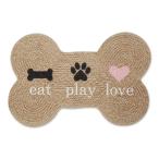 . type bone домашнее животное миска коврик . еда для коврик eat play love бежевый 