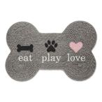 . type bone домашнее животное миска коврик . еда для коврик eat play love серый 