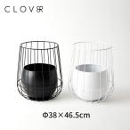 CLOVER(クローバー) ケージポット  Φ38 ブラック/ホワイト