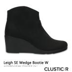 ・クロックス《レディース》/ CROCS/W Leigh SE Wedge Bootie/レイ シンセティック スエード ウェッジ ブーティ/ブラック｜203864