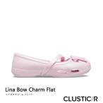 ショッピングクロックス キッズ クロックス サンダル 《Ks》 Lina Bow Charm Flat PS リナ ボウ チャーム フラット プレスクール 《キッズ》