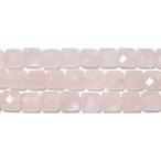 ローズクォーツ クッションカット 10*10mm B　　　※ 天然石ビーズ 天然石 パワーストーン 1粒売り バラ売り 1玉販売