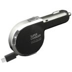 ＜予約順＞カシムラ DC充電器 リール インジケーター 3A Type-C BK DC-012