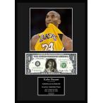 限定!Kobe Bryant/コービー・ブライアント/NBA/レイカーズ/Lakers/バスケ/本物USA1ドル札フレーム証明書付き/カラー/5