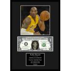 限定!Kobe Bryant/コービー・ブライアント/NBA/レイカーズ/Lakers/バスケ/本物USA1ドル札フレーム証明書付き/カラー/１