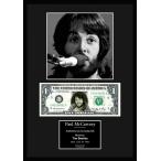 【4種】限定!ザ・ビートルズ/The Beatles/ポール・マッカートニー/Paul McCartney/本物USA1ドル札フレーム証明書付き