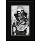BW:Rick Genest/リック・ジェネスト/Zombie Boy/ゾンビボーイ/刺青タトゥーモデル/モノクロ写真フレーム-2(black mat/ブラックマット)