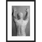 BW:Rick Genest/リック・ジェネスト/Zombie Boy/ゾンビボーイ/刺青タトゥーモデル/モノクロ写真フレーム-9(white mat/ホワイトマット)