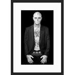 BW:Rick Genest/リック・ジェネスト/Zombie Boy/ゾンビボーイ/刺青タトゥーモデル/モノクロ写真フレーム-8(white mat/ホワイトマット)