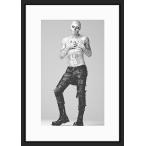 BW:Rick Genest/リック・ジェネスト/Zombie Boy/ゾンビボーイ/刺青タトゥーモデル/モノクロ写真フレーム-7(white mat/ホワイトマット)