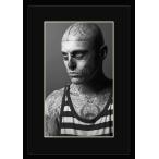 BW:Rick Genest/リック・ジェネスト/Zombie Boy/ゾンビボーイ/刺青タトゥーモデル/モノクロ写真フレーム-5(black mat/ブラックマット)