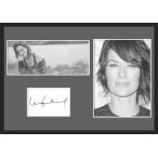 10種類!Lena Headey/リーナ・ヒーディ/レナ/女優/ドラマ/映画/サインプリント&amp;証明書付きフレーム/BW/モノクロ/ディスプレイ(9-3W）
