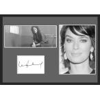 10種類!Lena Headey/リーナ・ヒーディ/レナ/女優/ドラマ/映画/サインプリント&amp;証明書付きフレーム/BW/モノクロ/ディスプレイ(6-3W）
