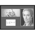 10種類!Lena Headey/リーナ・ヒーディ/レナ/女優/ドラマ/映画/サインプリント&amp;証明書付きフレーム/BW/モノクロ/ディスプレイ(4-3W）