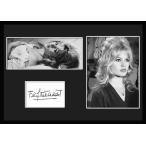 4種類!Brigitte Bardot/ブリジット・バルドー/女優/フランス映画/歌手/サインプリント&amp;証明書付きフレーム/BW/モノクロ/ディスプレイ(4-3W)