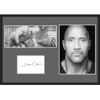 10種類!ドウェイン・ジョンソン/Dwayne Johnson/ロック/Rock/サインプリント&証明書付きフレーム/BW/モノクロ/ディスプレイ(2-3W)
