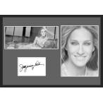 10種類!Sarah Jessica Parker/サラ・ジェシカ・パーカー/女優/SATC/サインプリント&証明書付きフレーム/BW/モノクロ/ディスプレイ(9-3W)