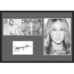 10種類!Sarah Jessica Parker/サラ・ジェシカ・パーカー/女優/SATC/サインプリント&証明書付きフレーム/BW/モノクロ/ディスプレイ(6-3W)