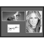 10種類!Sarah Jessica Parker/サラ・ジェシカ・パーカー/女優/SATC/サインプリント&証明書付きフレーム/BW/モノクロ/ディスプレイ(3-3W)
