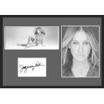 10種類!Sarah Jessica Parker/サラ・ジェシカ・パーカー/女優/SATC/サインプリント&amp;amp;証明書付きフレーム/BW/モノクロ/ディスプレイ(1-3W)