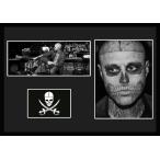 10種類!Rick Genest/リック・ジェネスト/Zombie Boy/ゾンビボーイ/刺青タトゥーモデル/証明書付きフレーム/BW/モノクロ/ディスプレイ(10-3W