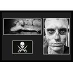 10種類!Rick Genest/リック・ジェネスト/Zombie Boy/ゾンビボーイ/刺青タトゥーモデル/証明書付きフレーム/BW/モノクロ/ディスプレイ(8-3W)