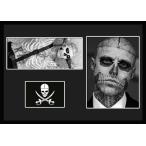 10種類!Rick Genest/リック・ジェネスト/Zombie Boy/ゾンビボーイ/刺青タトゥーモデル/証明書付きフレーム/BW/モノクロ/ディスプレイ(3-3W)