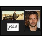 ワイルド・スピード/ Fast &amp; Furious俳優!ポール・ウォーカー/Paul Walker/サインプリント&amp;証明書付きフレーム-1