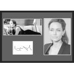 10種類!Angelina Jolie/アンジェリーナ・ジョリー/サインプリント&amp;証明書付きフレーム/BW/モノクロ/ディスプレイ (7-3W)