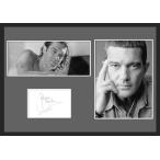 10種類!Antonio Banderas/アントニオ・バンデラス/サインプリント&amp;証明書付きフレーム/BW/モノクロ/ディスプレイ (1-3W)