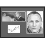 10種類!Daniel Craig/ダニエル・クレイグ /サインプリント&証明書付きフレーム/BW/モノクロ/ディスプレイ (1-3W)