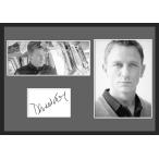 10種類!Daniel Craig/ダニエル・クレイグ /サインプリント&証明書付きフレーム/BW/モノクロ/ディスプレイ (3-3W)