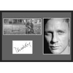 10種類!Daniel Craig/ダニエル・クレイグ /サインプリント&証明書付きフレーム/BW/モノクロ/ディスプレイ (7-3W)
