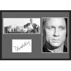 10種類!Daniel Craig/ダニエル・クレイグ /サインプリント&証明書付きフレーム/BW/モノクロ/ディスプレイ (10-3W)