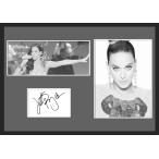 10種類!Katy Perry/ケイティー・ペリー/サインプリント&証明書付きフレーム/BW/モノクロ/ディスプレイ (4-3W)