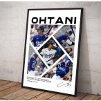 ポスター 【 MLB ロサンゼルス・ドジャース   大谷翔平 ホームラン 】poster フレーム付 A4 297×210mm (1) -10