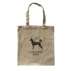 Dog Canvas tote bag/ love собака парусина большая сумка [Carolina Dog/ Caro laina* собака ] собака / домашнее животное / простой / монохромный / натуральный -111